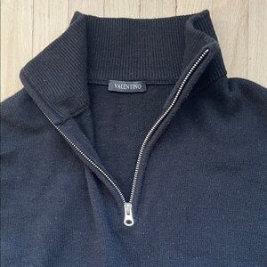 Valentino Men's Black Wool/Nylon Sweater { S/M Fit }